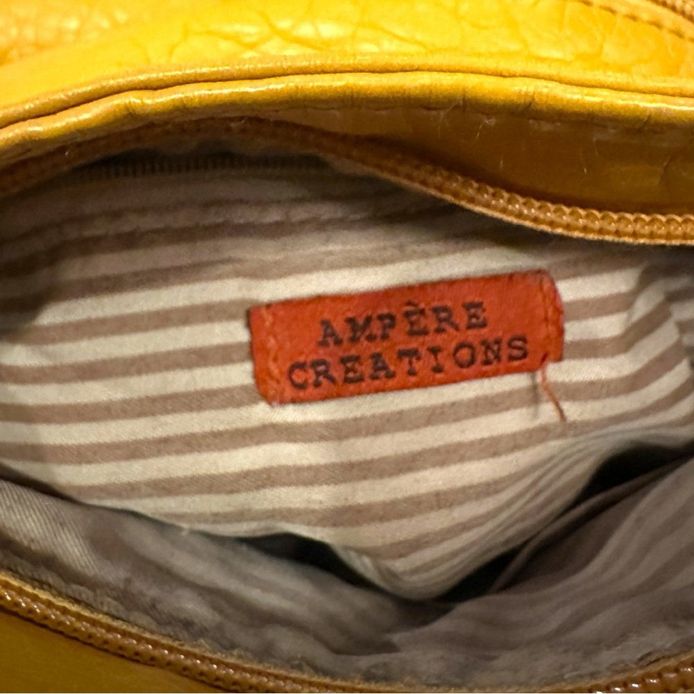 EUC Ampère Creations Vegan Willa Crossbody Bag in Mustard - Picture 10 of 11